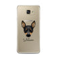 Toy Fox Terrier Personalised Samsung Galaxy A7 2016 Case on gold phone