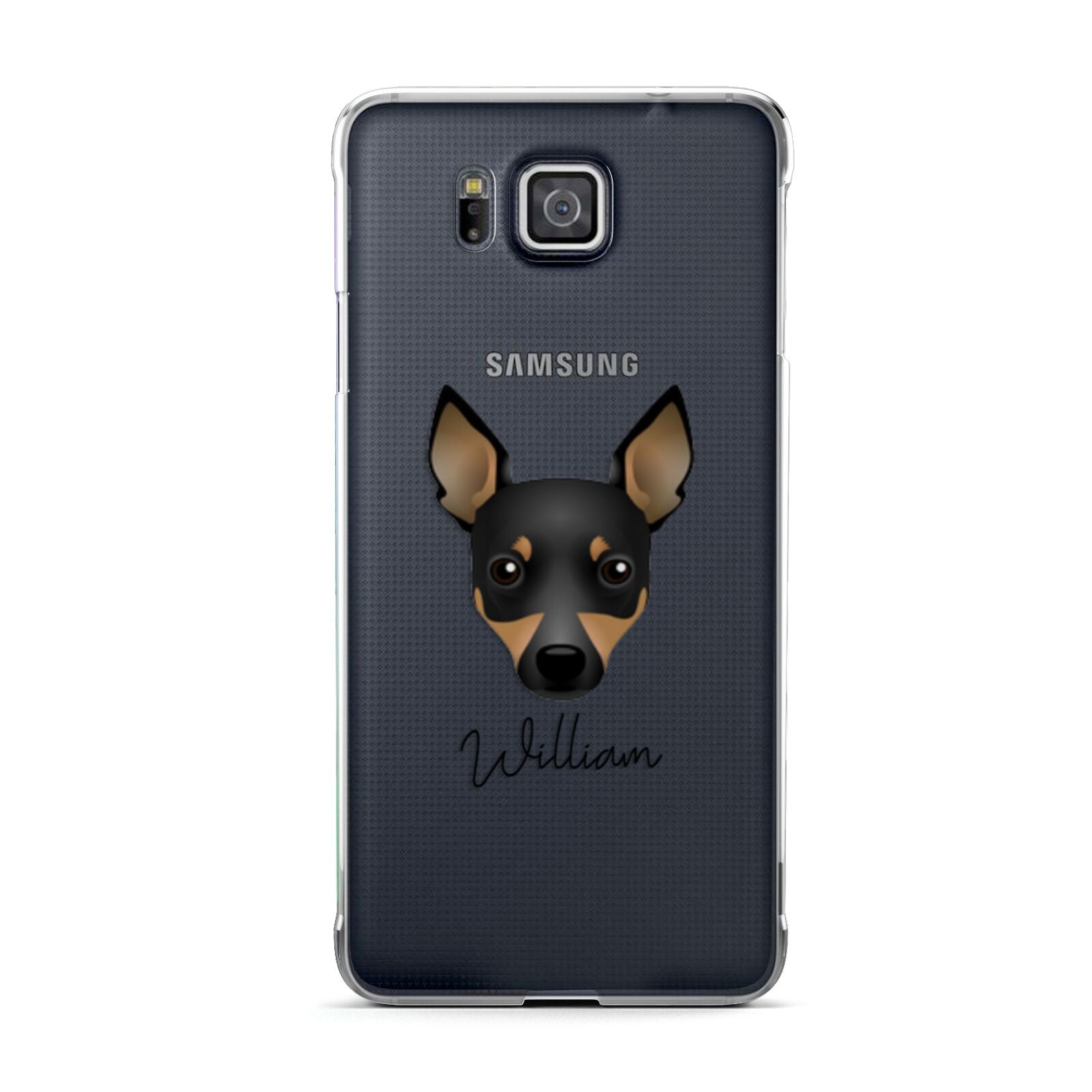Toy Fox Terrier Personalised Samsung Galaxy Alpha Case