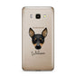 Toy Fox Terrier Personalised Samsung Galaxy J7 2016 Case on gold phone