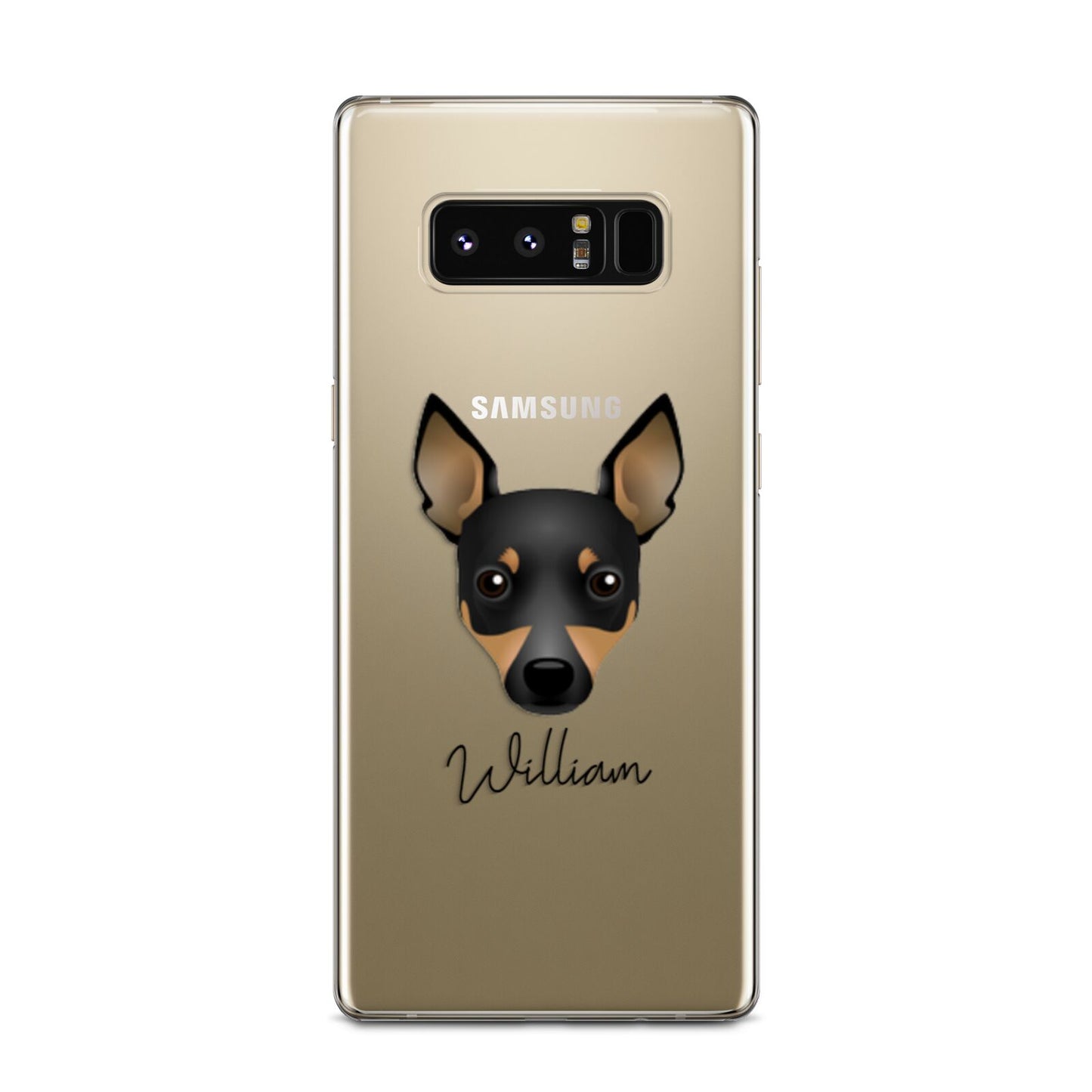 Toy Fox Terrier Personalised Samsung Galaxy Note 8 Case