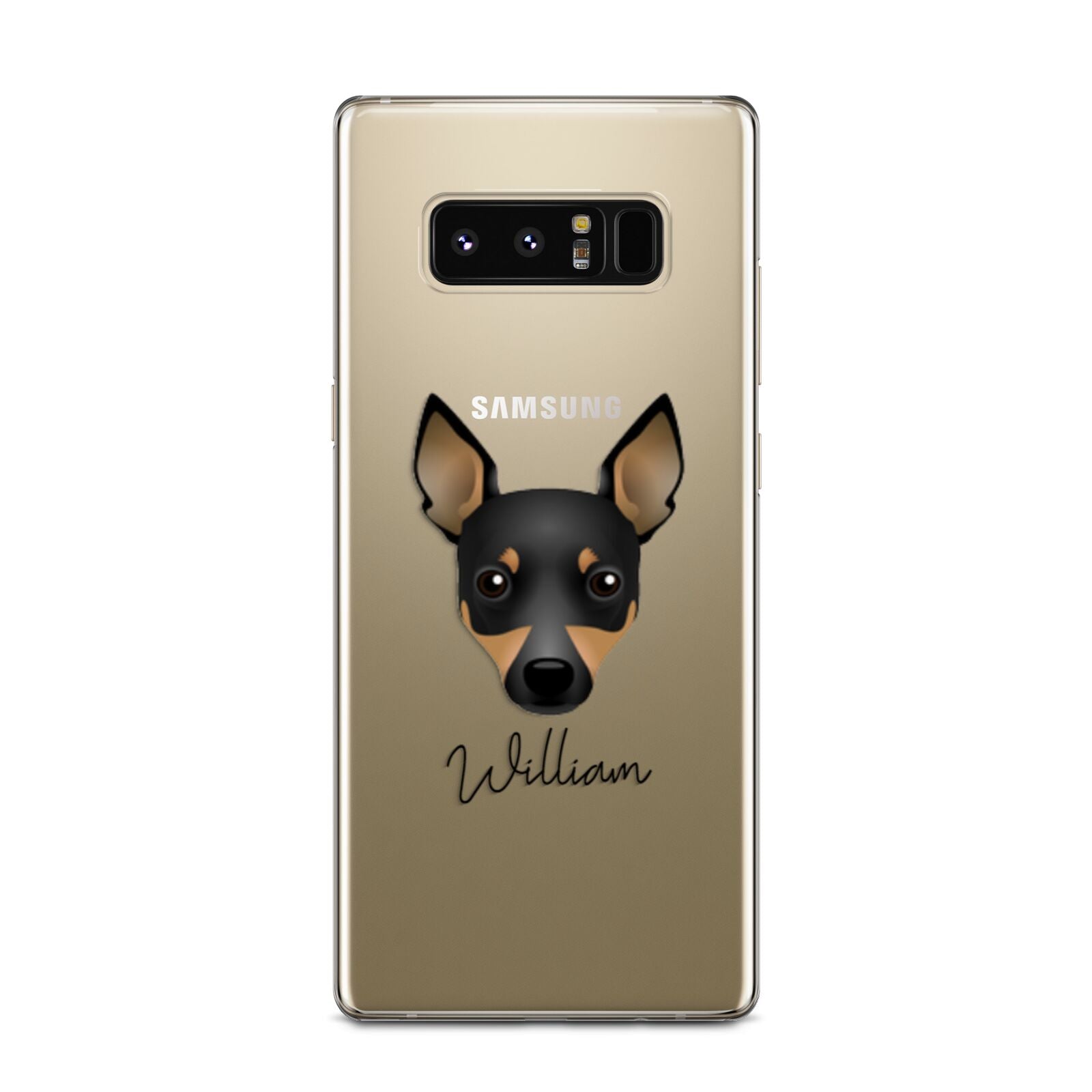 Toy Fox Terrier Personalised Samsung Galaxy Note 8 Case