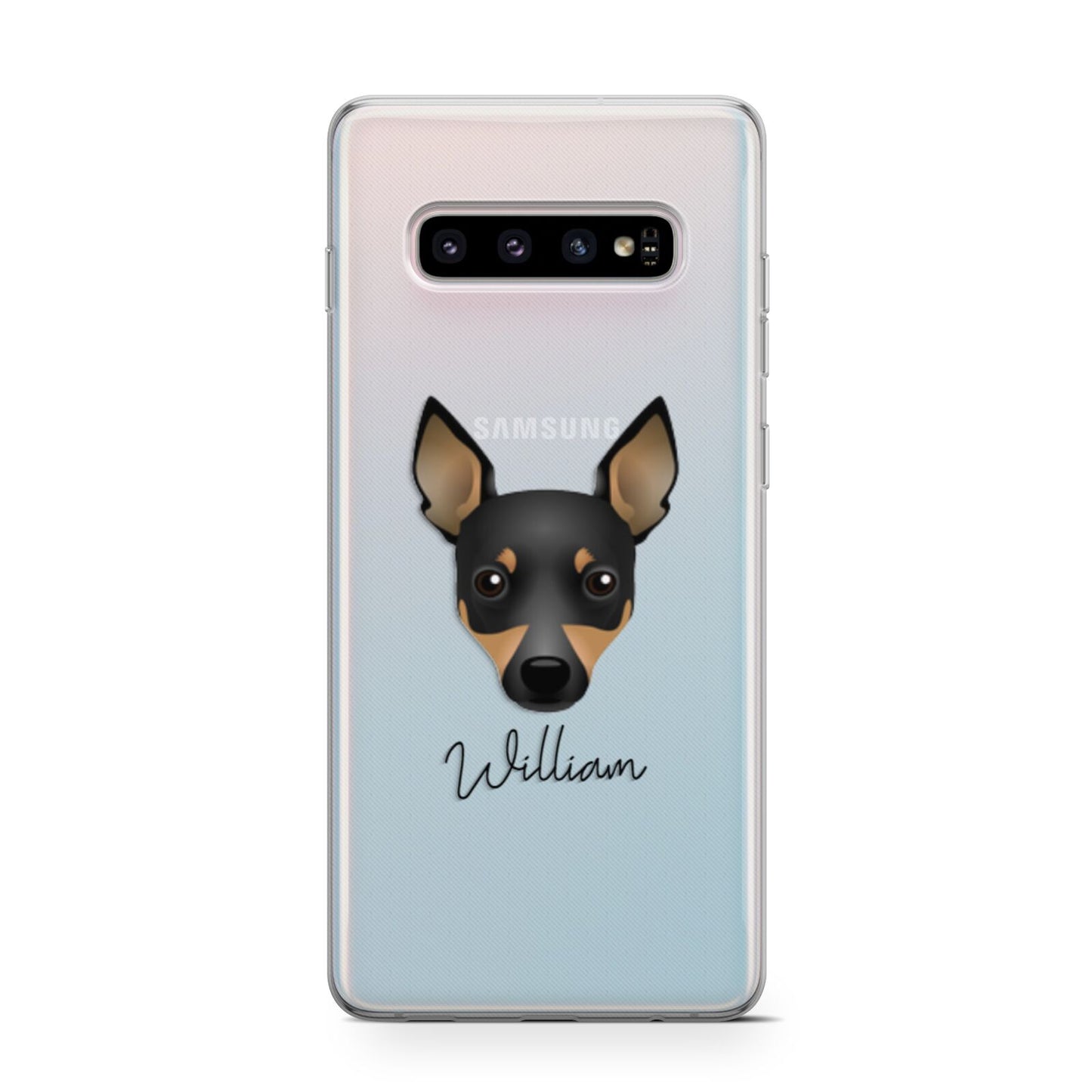 Toy Fox Terrier Personalised Samsung Galaxy S10 Case