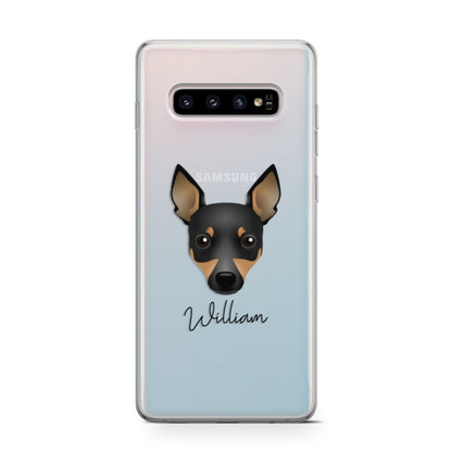 Toy Fox Terrier Personalised Samsung Galaxy S10 Case