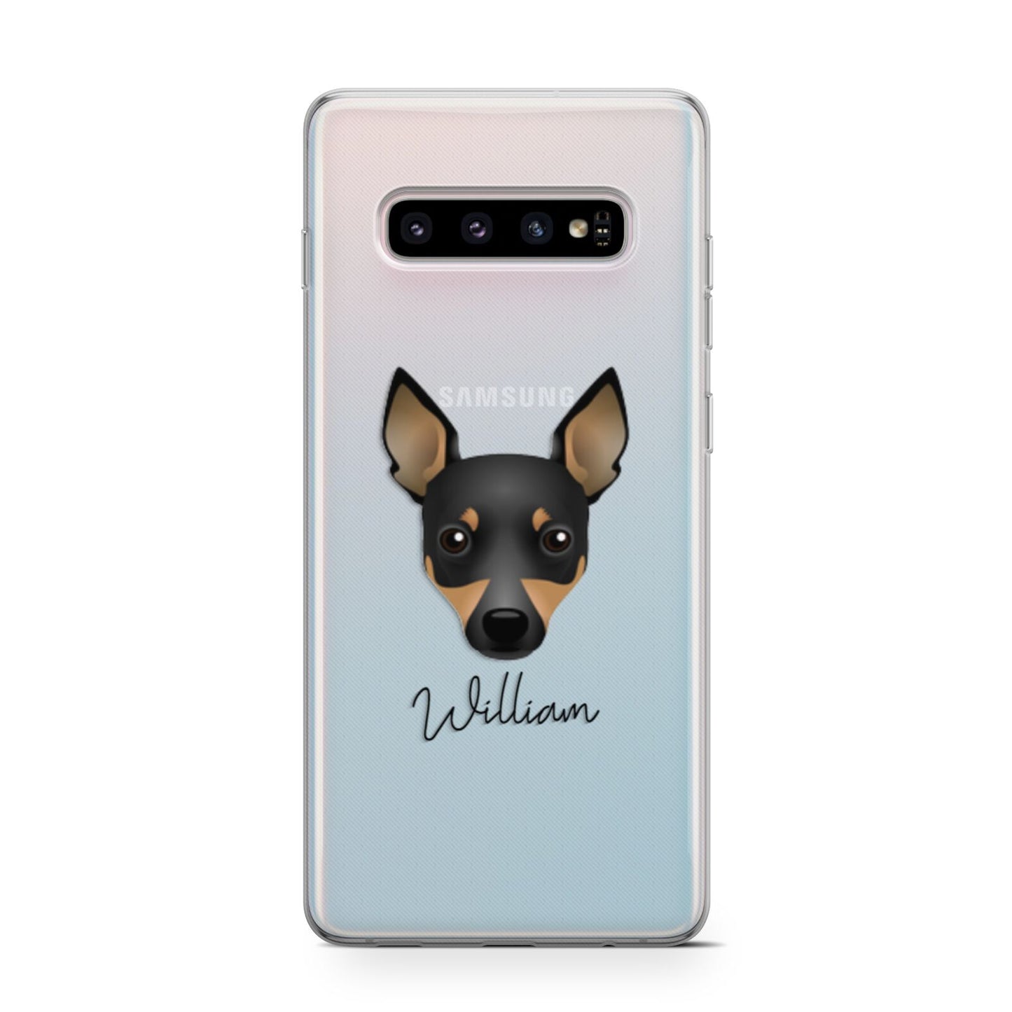 Toy Fox Terrier Personalised Samsung Galaxy S10 Case