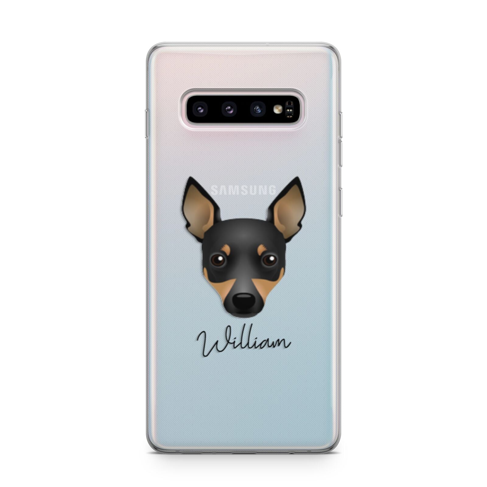 Toy Fox Terrier Personalised Samsung Galaxy S10 Plus Case