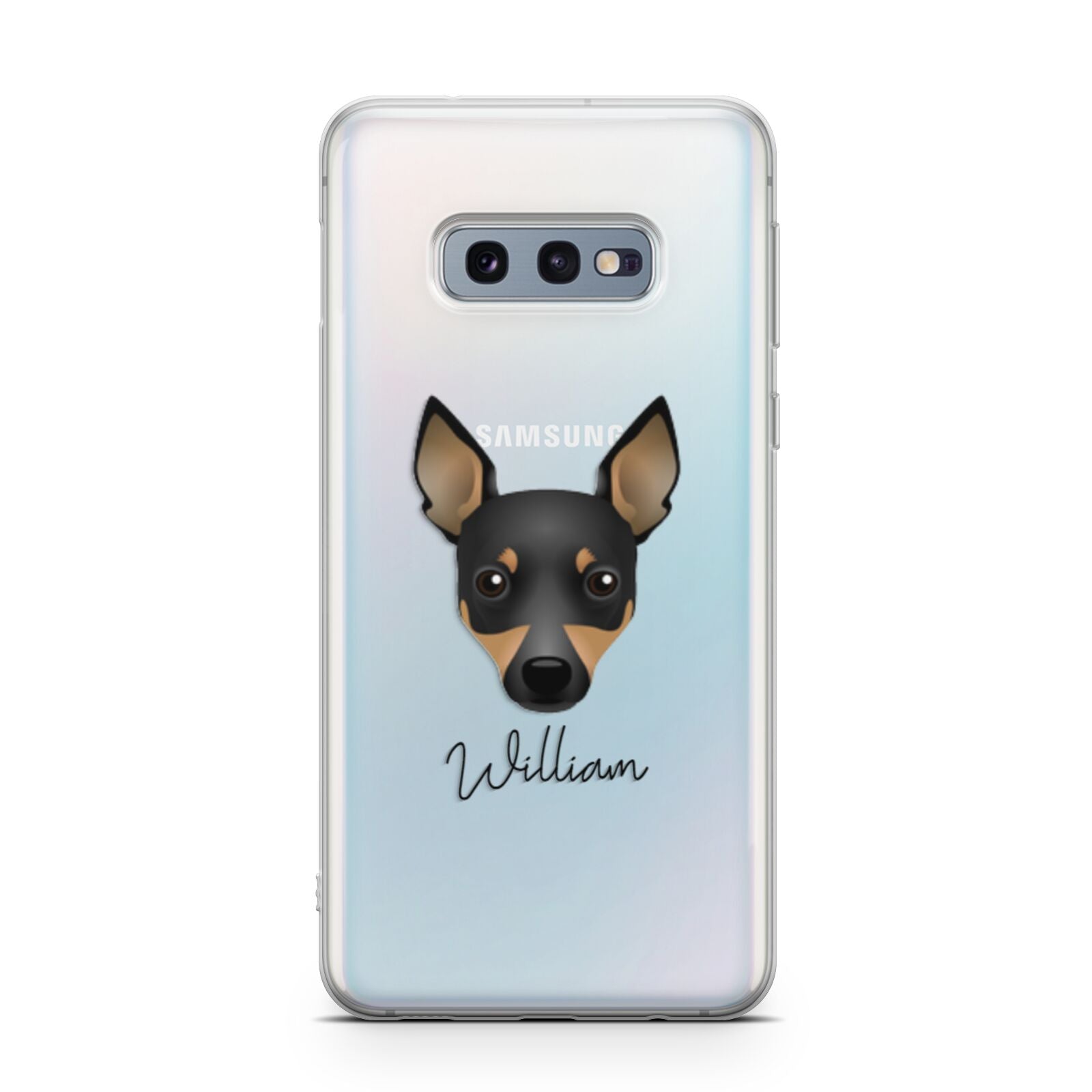 Toy Fox Terrier Personalised Samsung Galaxy S10E Case