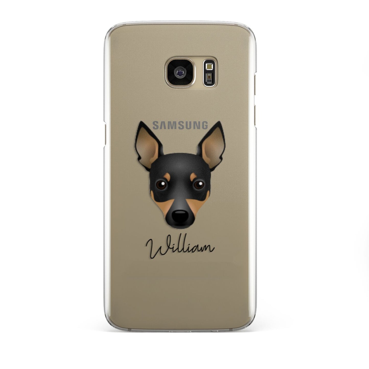 Toy Fox Terrier Personalised Samsung Galaxy S7 Edge Case