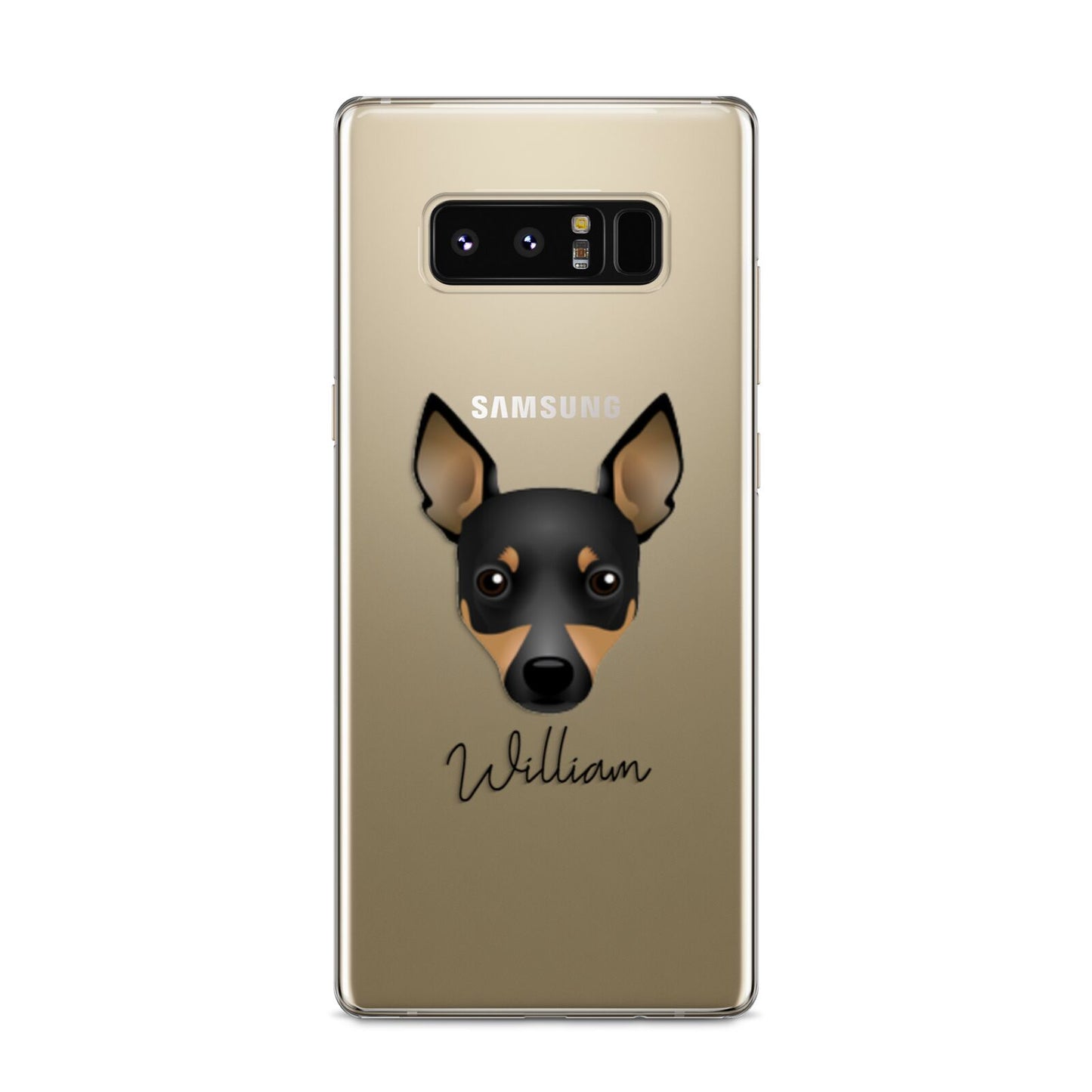 Toy Fox Terrier Personalised Samsung Galaxy S8 Case