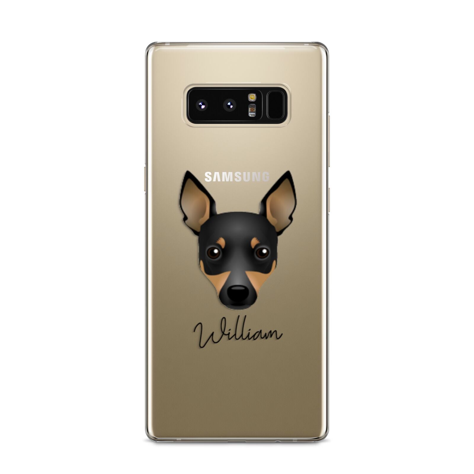 Toy Fox Terrier Personalised Samsung Galaxy S8 Case