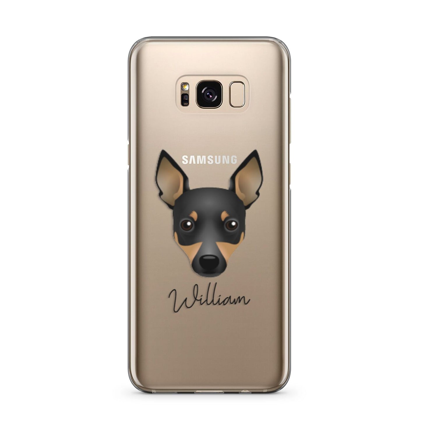 Toy Fox Terrier Personalised Samsung Galaxy S8 Plus Case