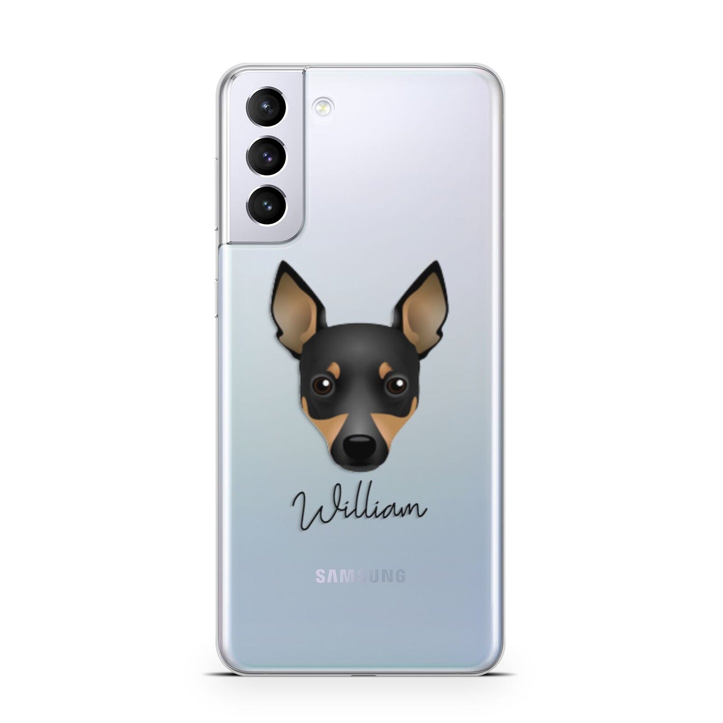Toy Fox Terrier Personalised Samsung S21 Plus Phone Case