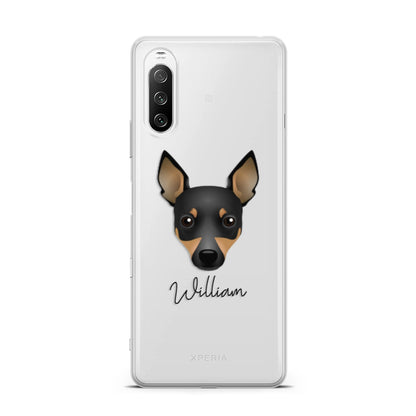 Toy Fox Terrier Personalised Sony Xperia 10 III Case