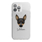 Toy Fox Terrier Personalised iPhone 13 Pro Max TPU Impact Case with White Edges