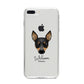 Toy Fox Terrier Personalised iPhone 8 Plus Bumper Case on Silver iPhone