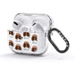 Toy Poodle Icon with Name AirPods Glitter Case 3rd Gen Side Image