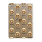 Toy Poodle Icon with Name Apple iPad Gold Case