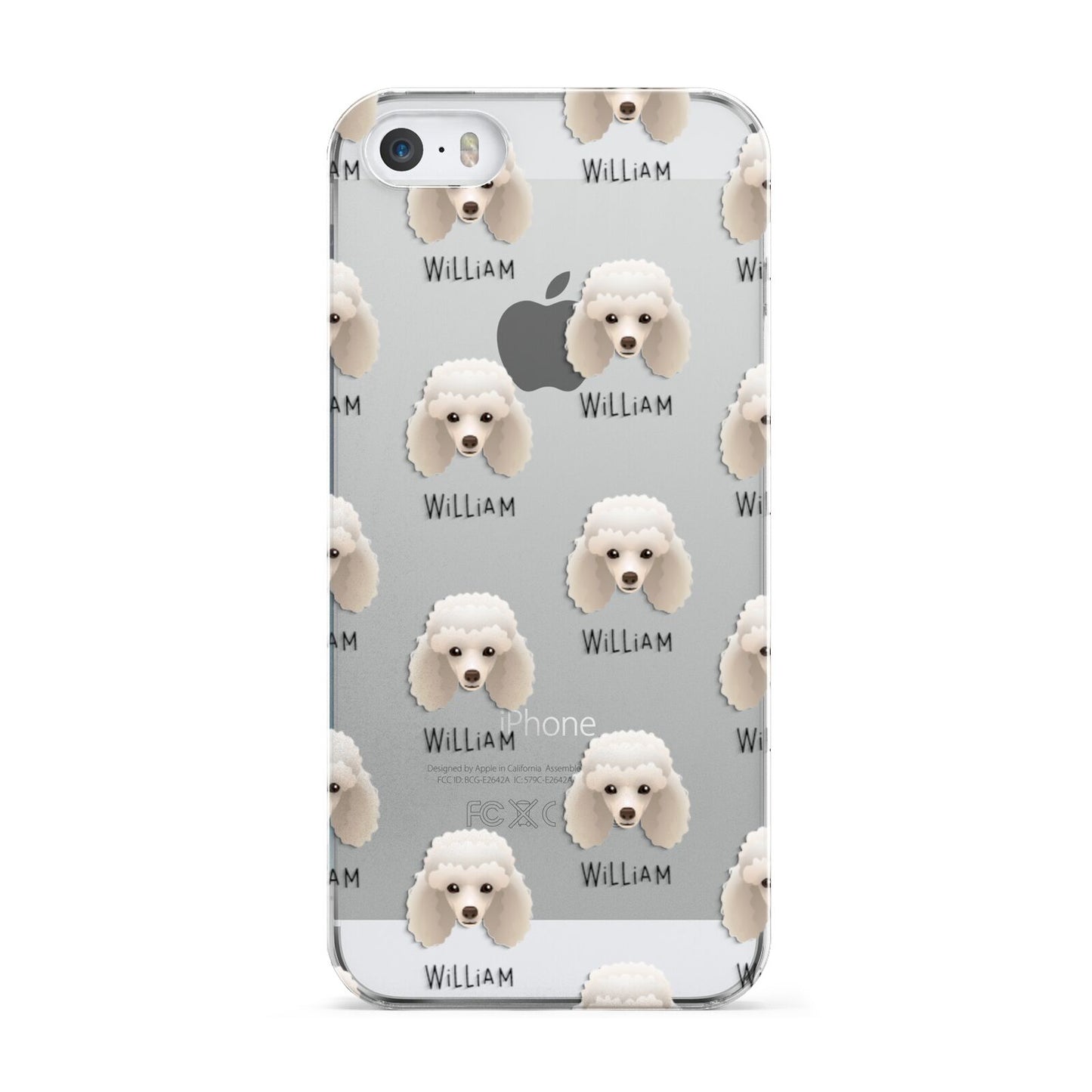 Toy Poodle Icon with Name Apple iPhone 5 Case