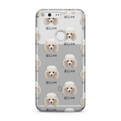 Toy Poodle Icon with Name Google Pixel Case