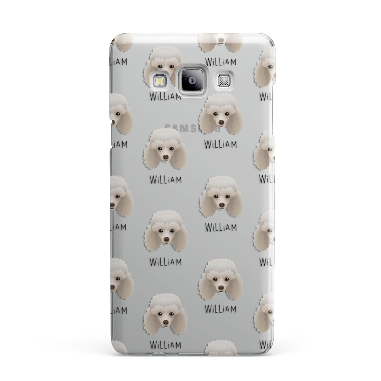 Toy Poodle Icon with Name Samsung Galaxy A7 2015 Case