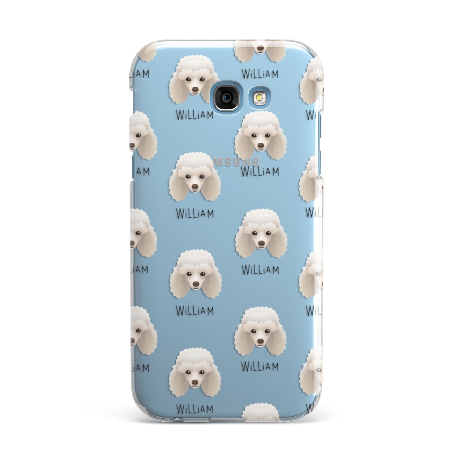 Toy Poodle Icon with Name Samsung Galaxy A7 2017 Case