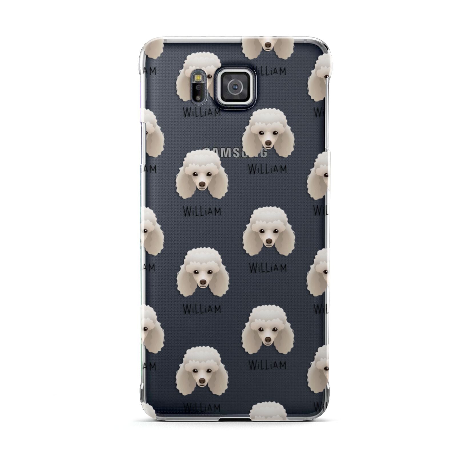 Toy Poodle Icon with Name Samsung Galaxy Alpha Case