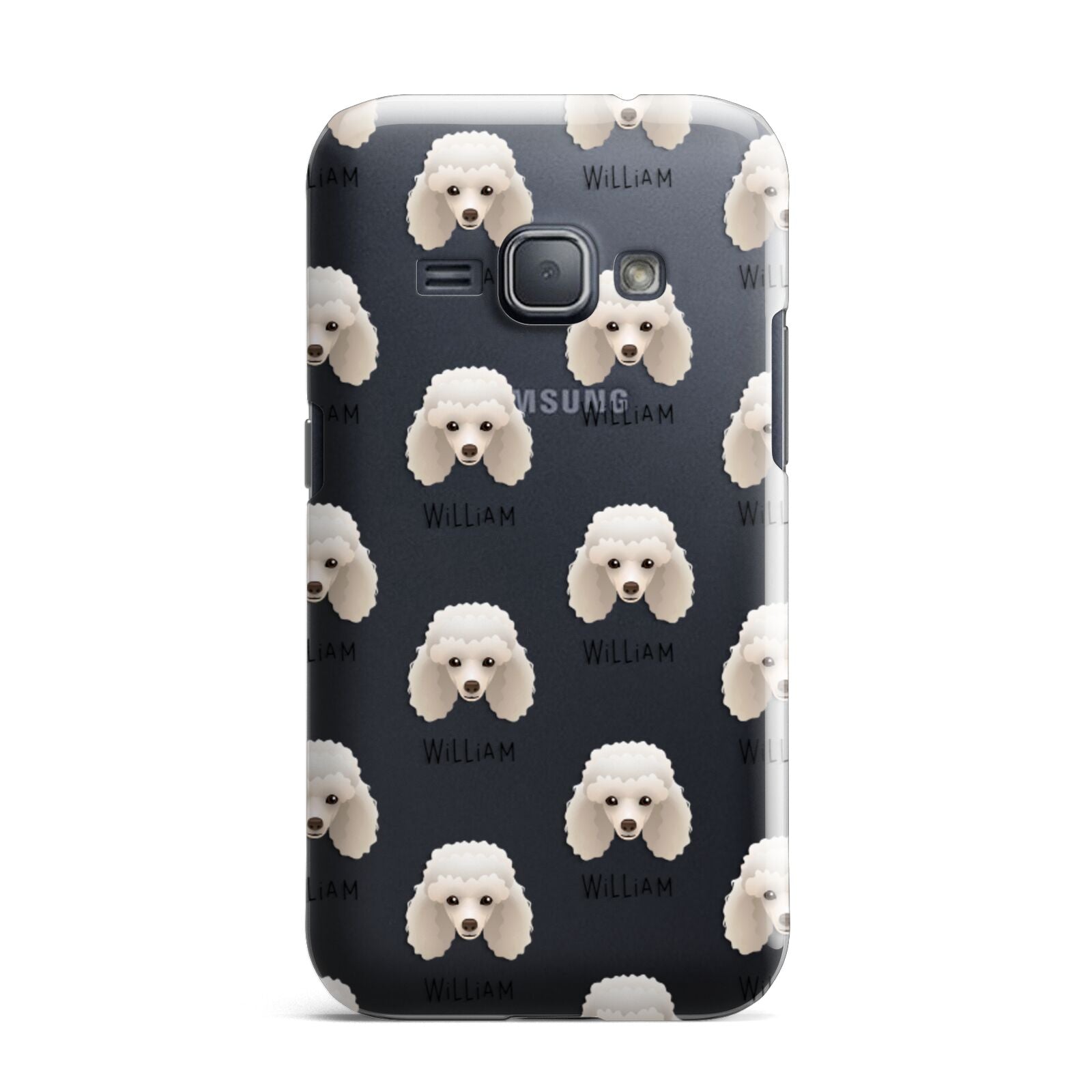 Toy Poodle Icon with Name Samsung Galaxy J1 2016 Case