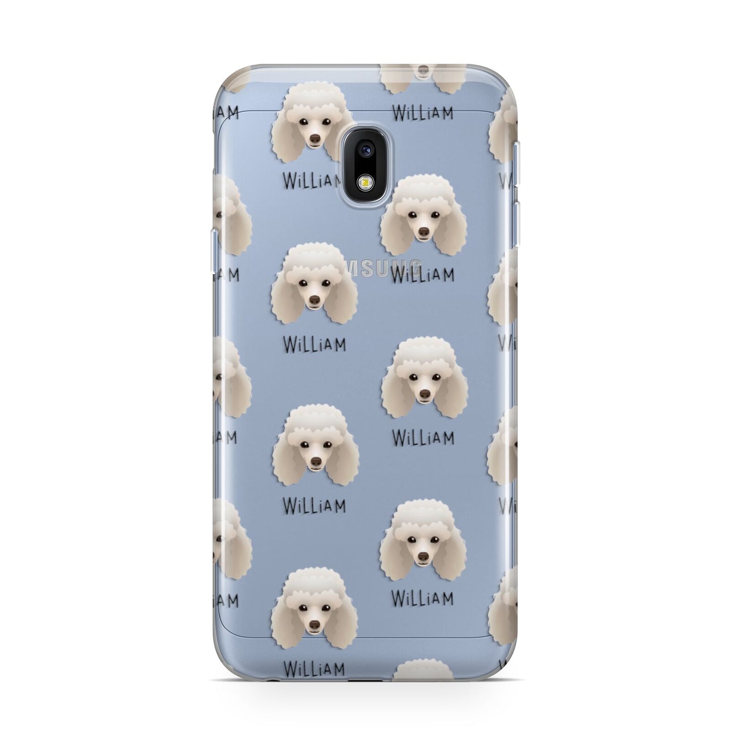 Toy Poodle Icon with Name Samsung Galaxy J3 2017 Case