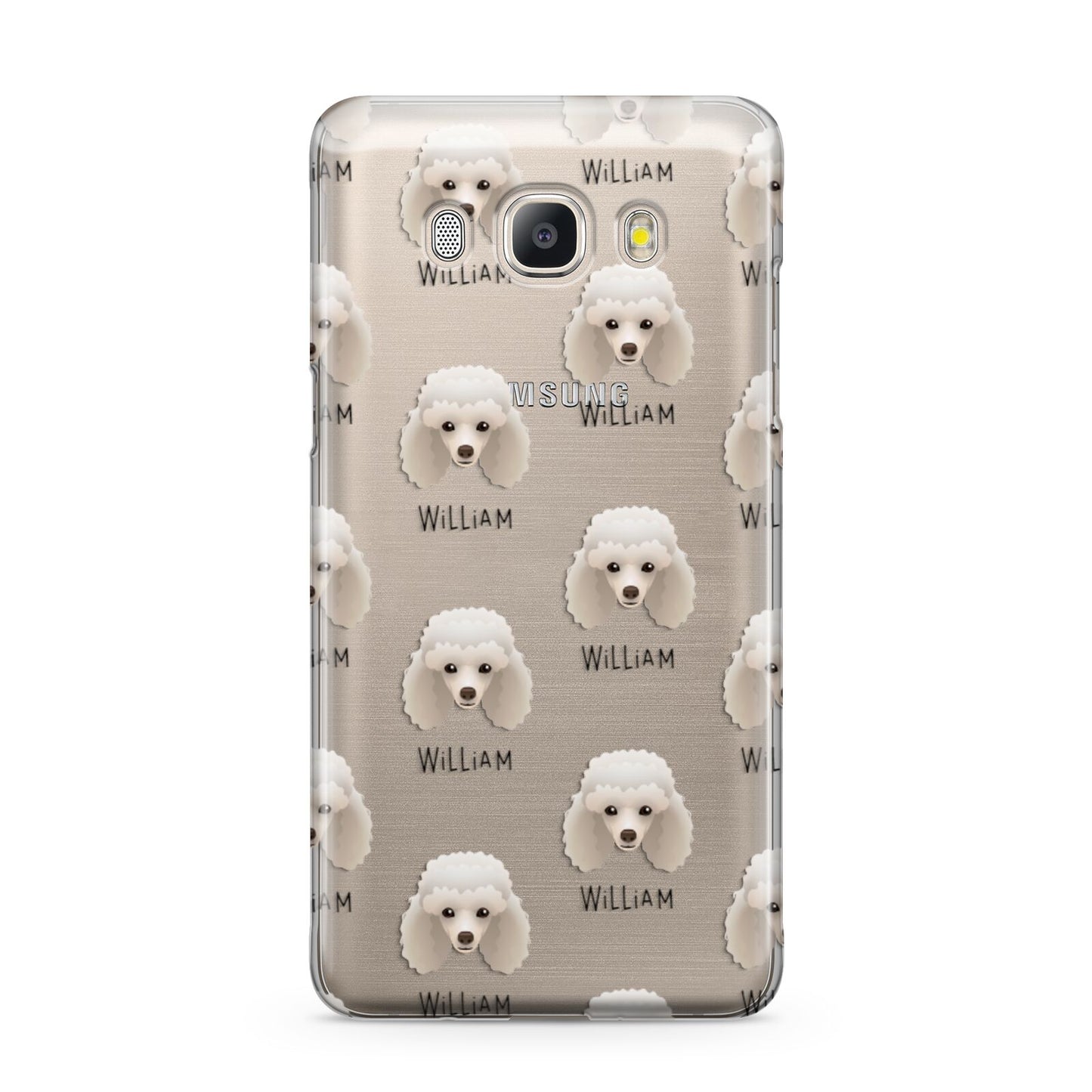 Toy Poodle Icon with Name Samsung Galaxy J5 2016 Case