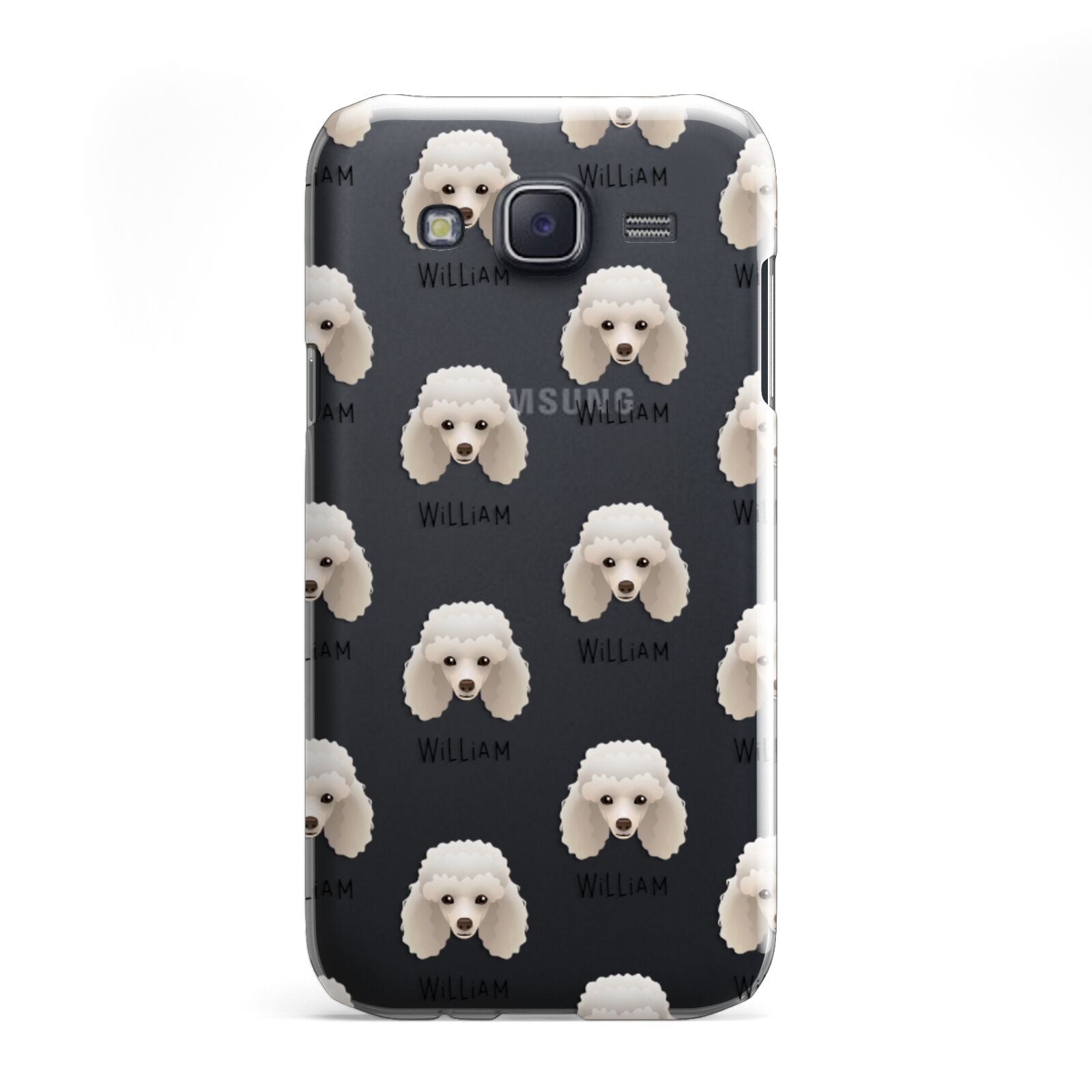 Toy Poodle Icon with Name Samsung Galaxy J5 Case