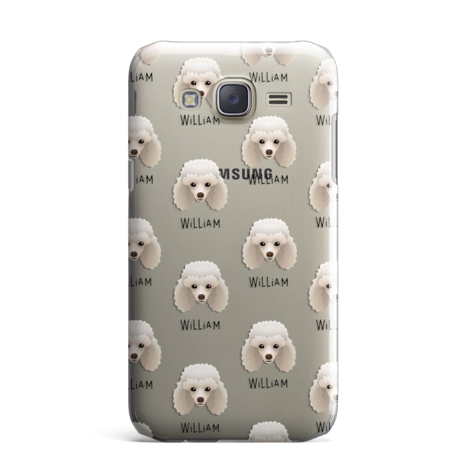 Toy Poodle Icon with Name Samsung Galaxy J7 Case