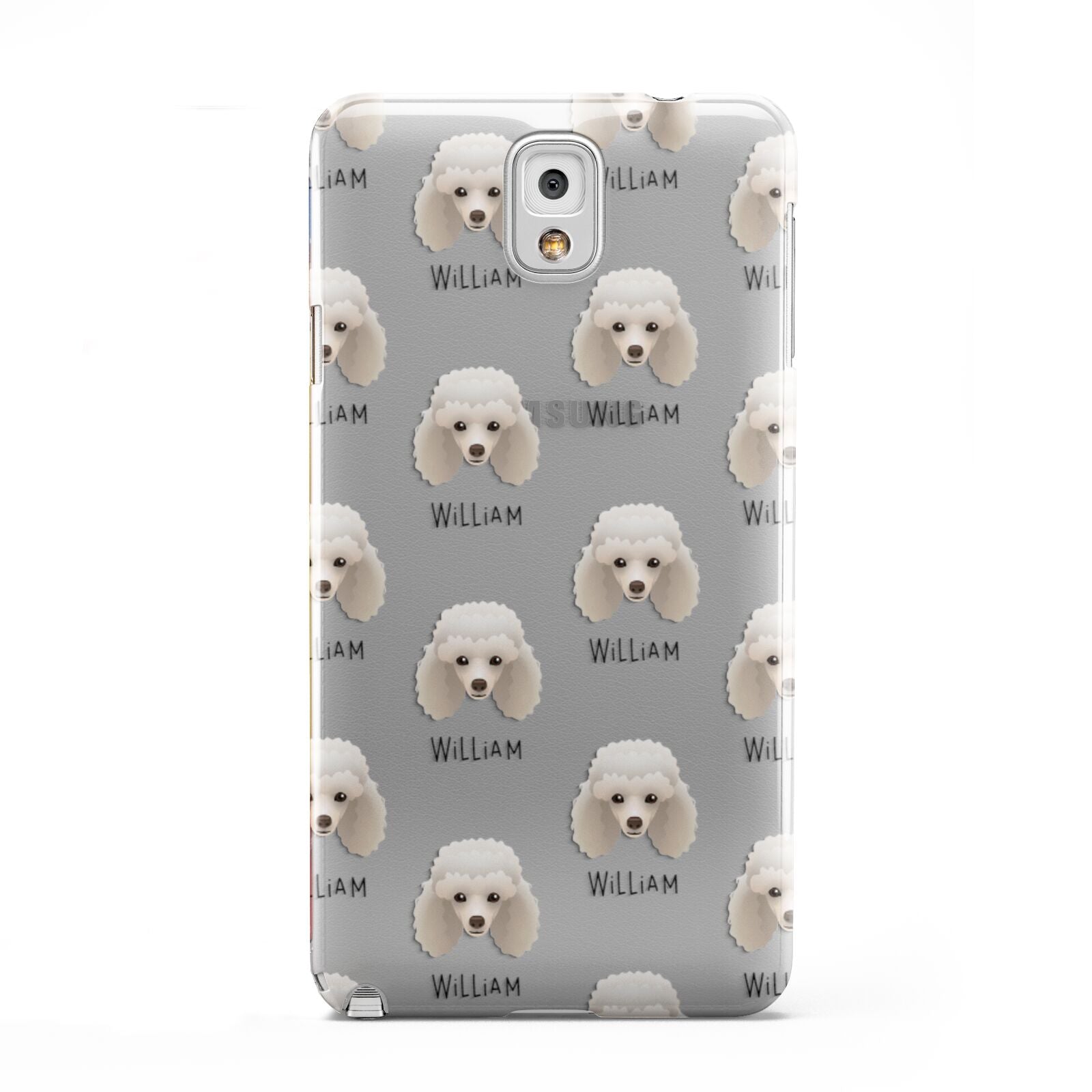 Toy Poodle Icon with Name Samsung Galaxy Note 3 Case