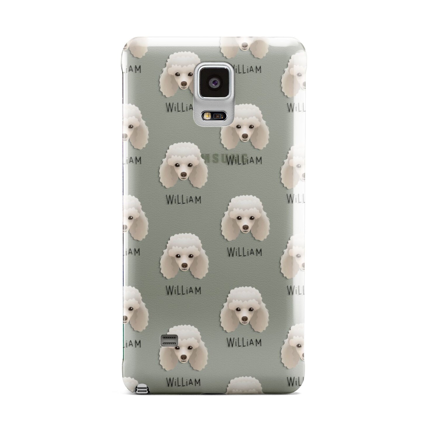 Toy Poodle Icon with Name Samsung Galaxy Note 4 Case