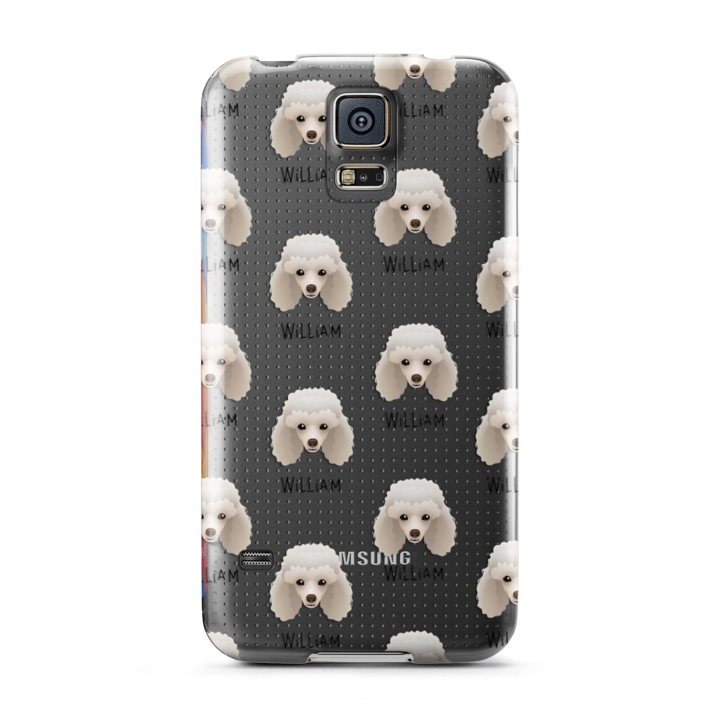 Toy Poodle Icon with Name Samsung Galaxy S5 Case