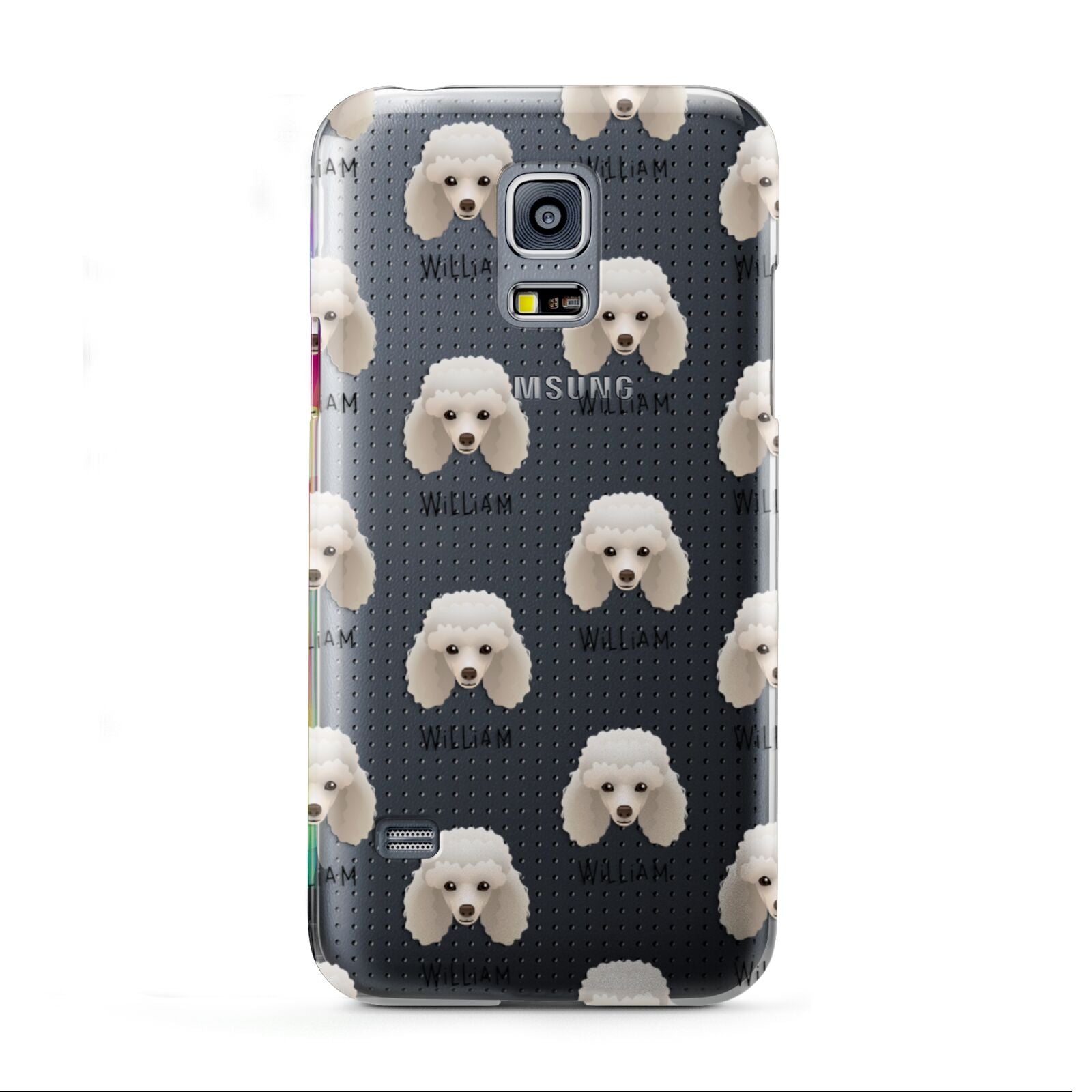 Toy Poodle Icon with Name Samsung Galaxy S5 Mini Case