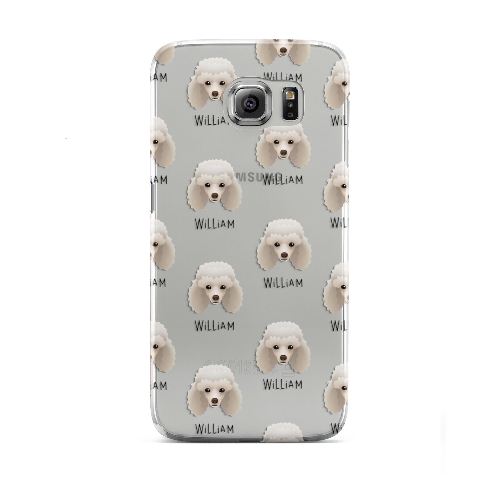 Toy Poodle Icon with Name Samsung Galaxy S6 Case