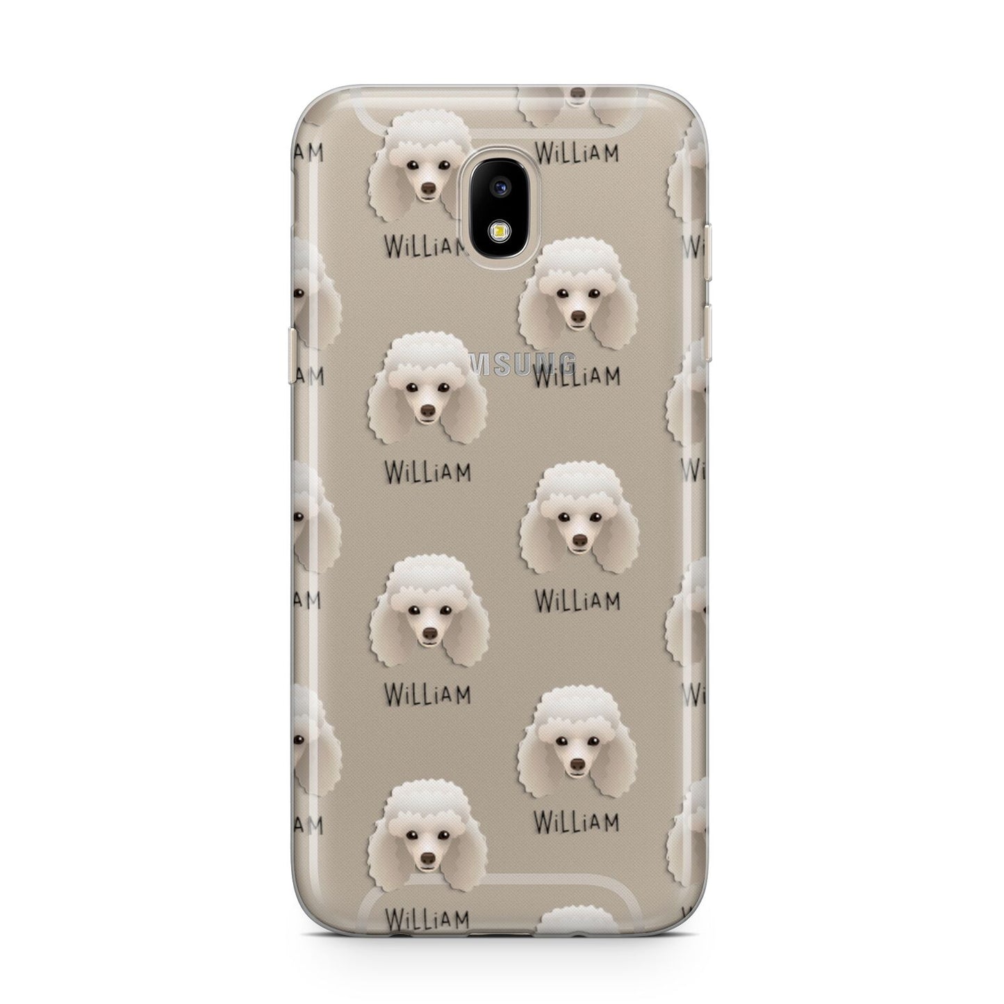Toy Poodle Icon with Name Samsung J5 2017 Case