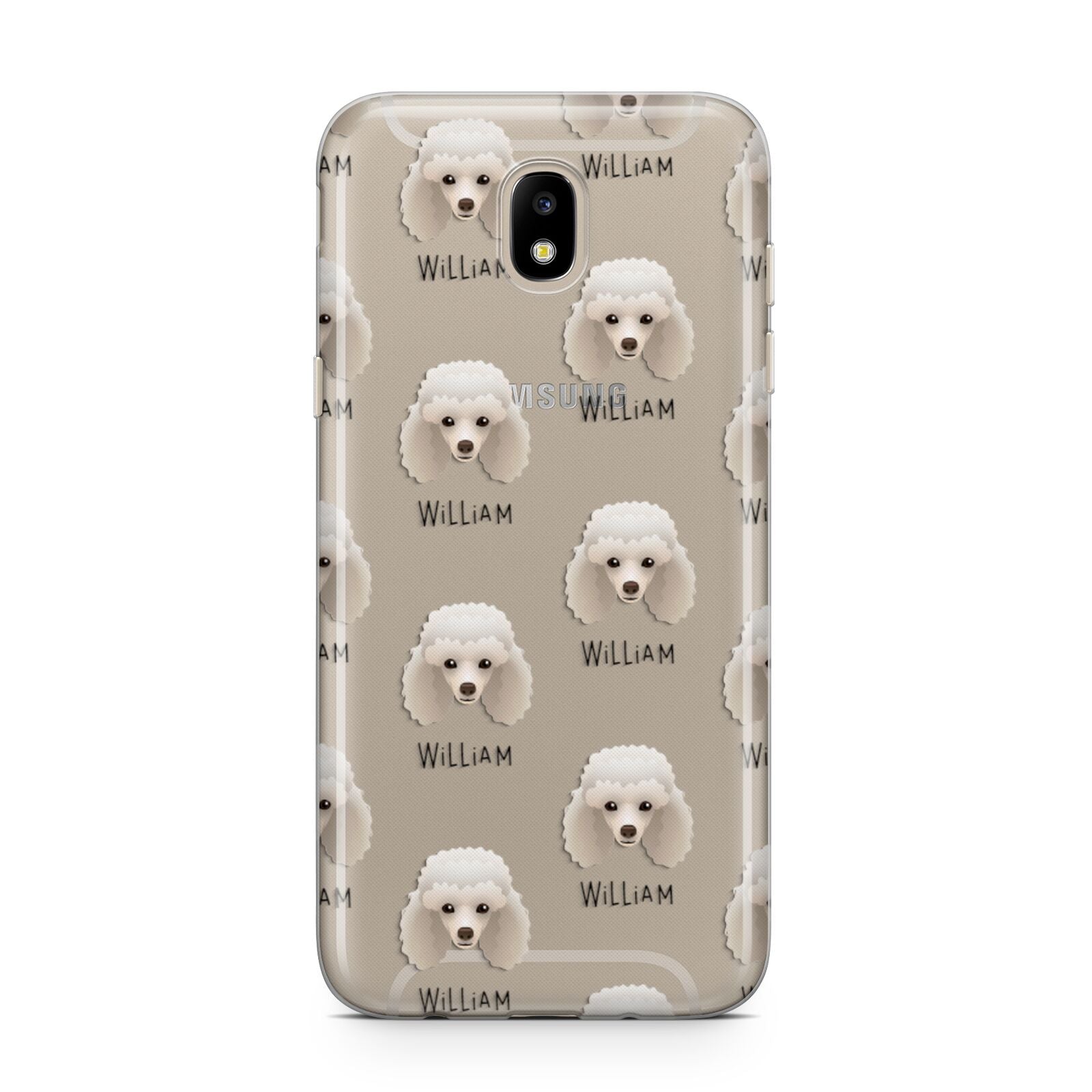 Toy Poodle Icon with Name Samsung J5 2017 Case