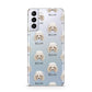 Toy Poodle Icon with Name Samsung S21 Plus Phone Case