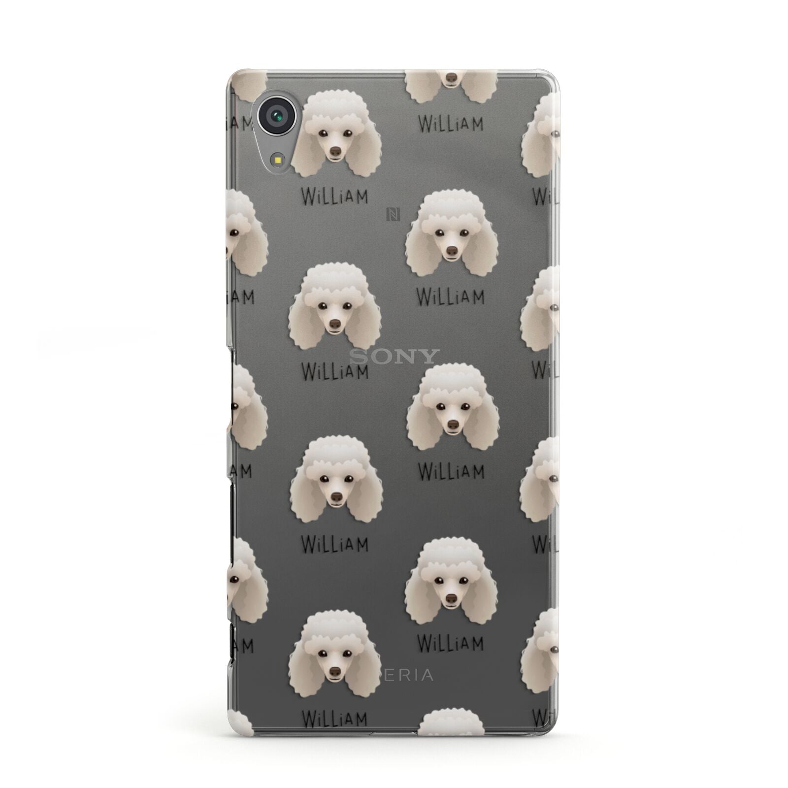 Toy Poodle Icon with Name Sony Xperia Case
