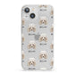 Toy Poodle Icon with Name iPhone 13 Clear Bumper Case