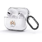 Toy Poodle Personalised AirPods Glitter Case 3rd Gen Side Image