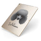 Toy Poodle Personalised Apple iPad Case on Gold iPad Side View