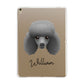 Toy Poodle Personalised Apple iPad Gold Case