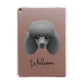 Toy Poodle Personalised Apple iPad Rose Gold Case