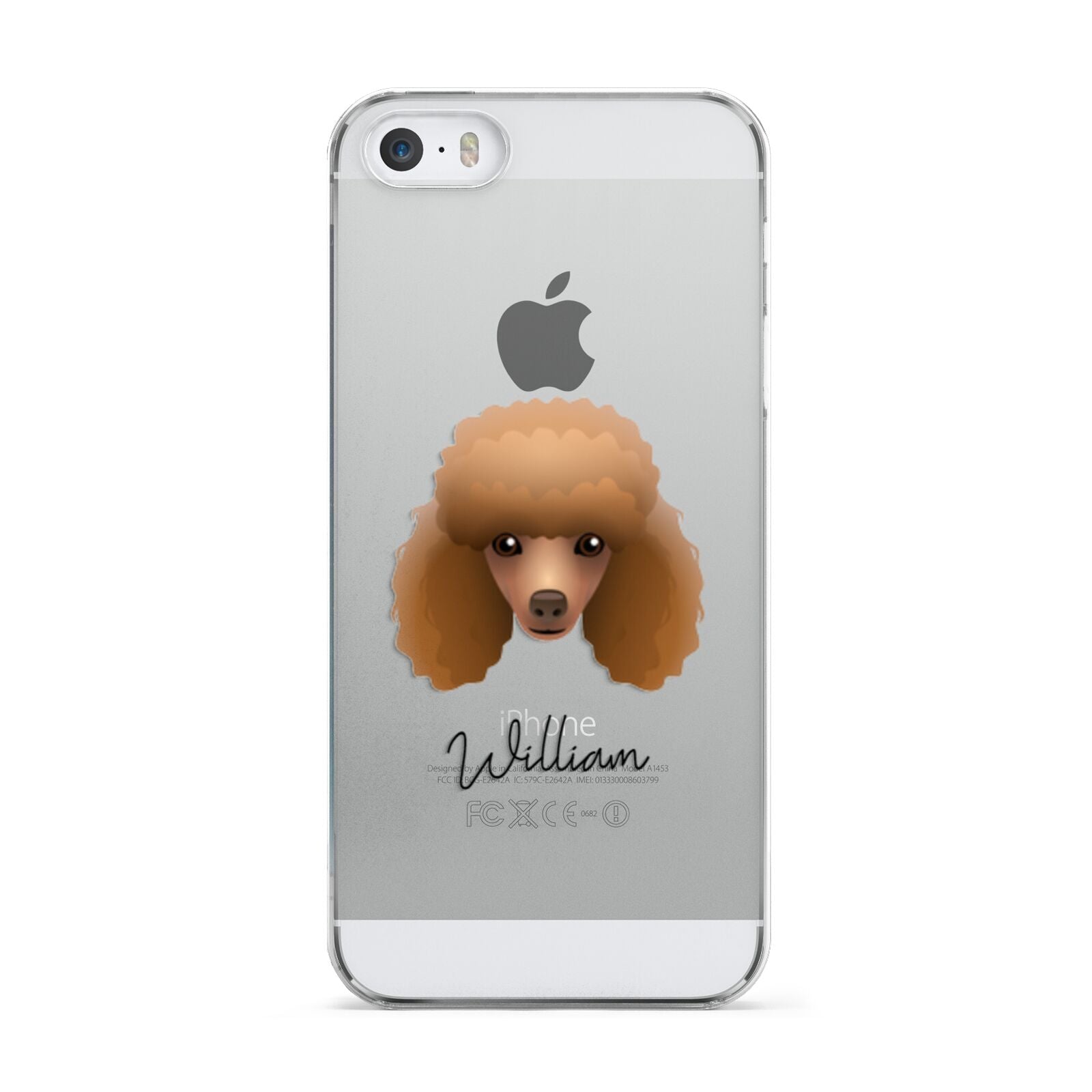 Toy Poodle Personalised Apple iPhone 5 Case
