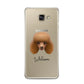 Toy Poodle Personalised Samsung Galaxy A3 2016 Case on gold phone