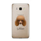 Toy Poodle Personalised Samsung Galaxy J7 2016 Case on gold phone