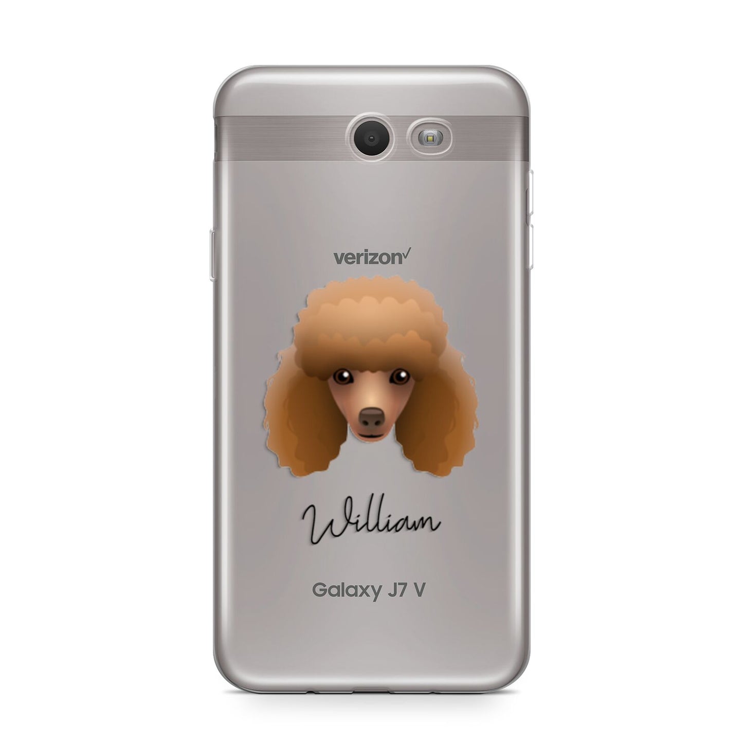 Toy Poodle Personalised Samsung Galaxy J7 2017 Case