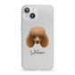 Toy Poodle Personalised iPhone 13 Clear Bumper Case