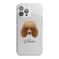 Toy Poodle Personalised iPhone 13 Pro Max TPU Impact Case with White Edges